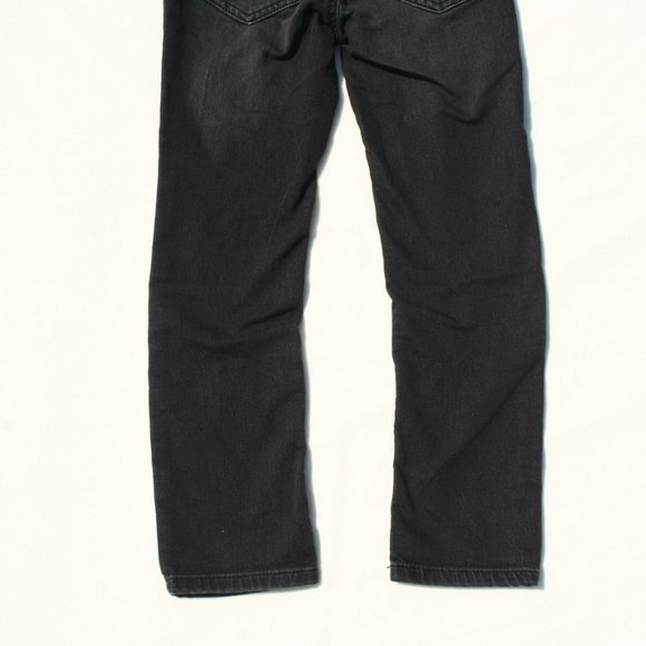 DEEP BLACK DENIM JEANS Boys 7 STRETCH SLIM CUT PANTS POCKETS COMFY ADJUSTABLE - Picture 11 of 15